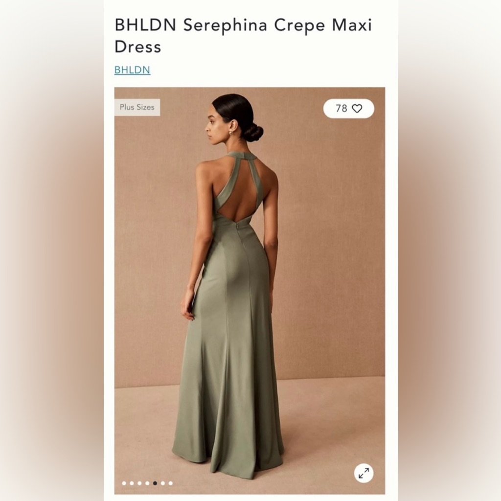Size 2 Bhldn Seraphina Bridesmaid Dress